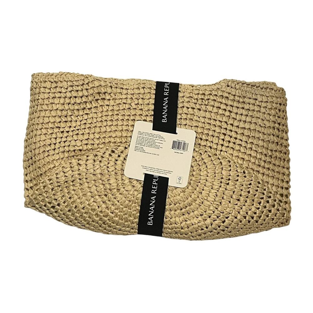 Banana Republic Raffia Tote Boho Bag - Picture 4 of 6